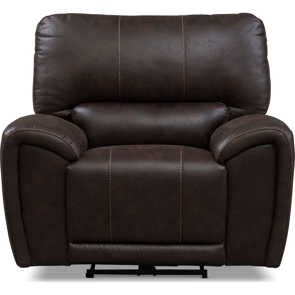 gallant dark brown power recliner   