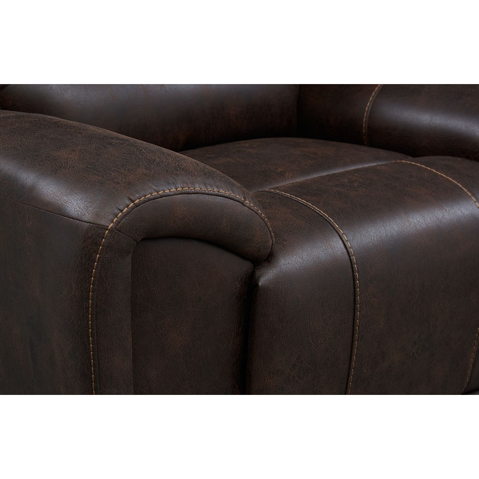 gallant dark brown power recliner   