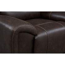 gallant dark brown power reclining sofa   