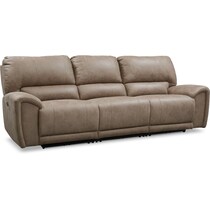 gallant light brown  pc power reclining sofa   