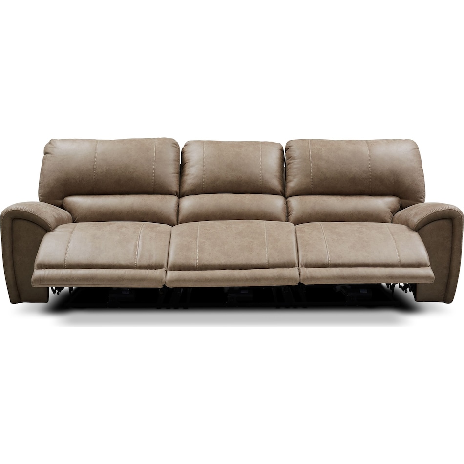 gallant light brown  pc power reclining sofa   