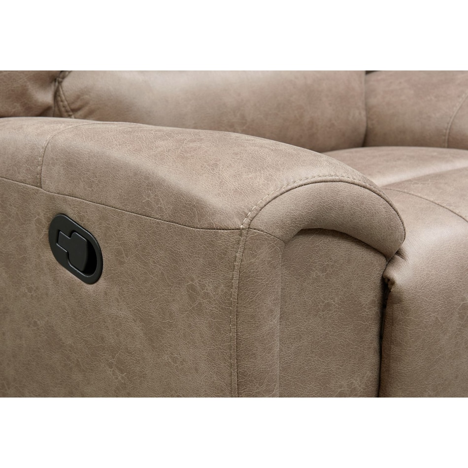 gallant light brown  pc power reclining sofa   