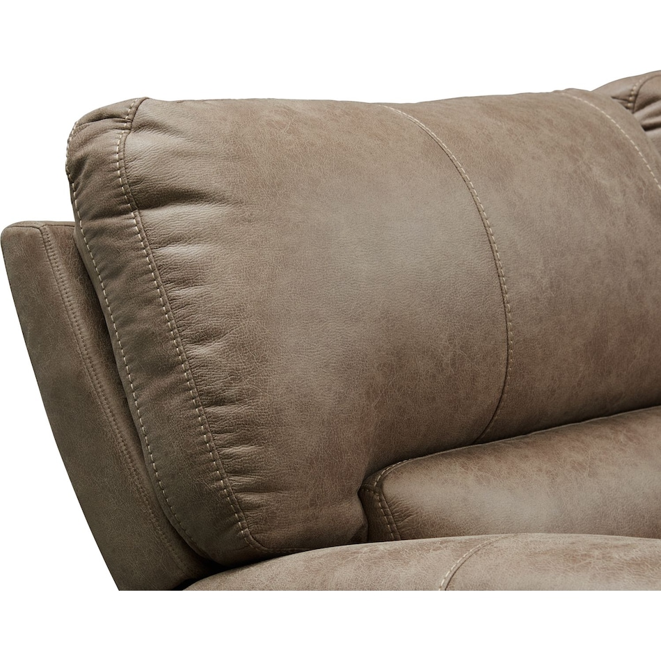 gallant light brown  pc reclining sectional   