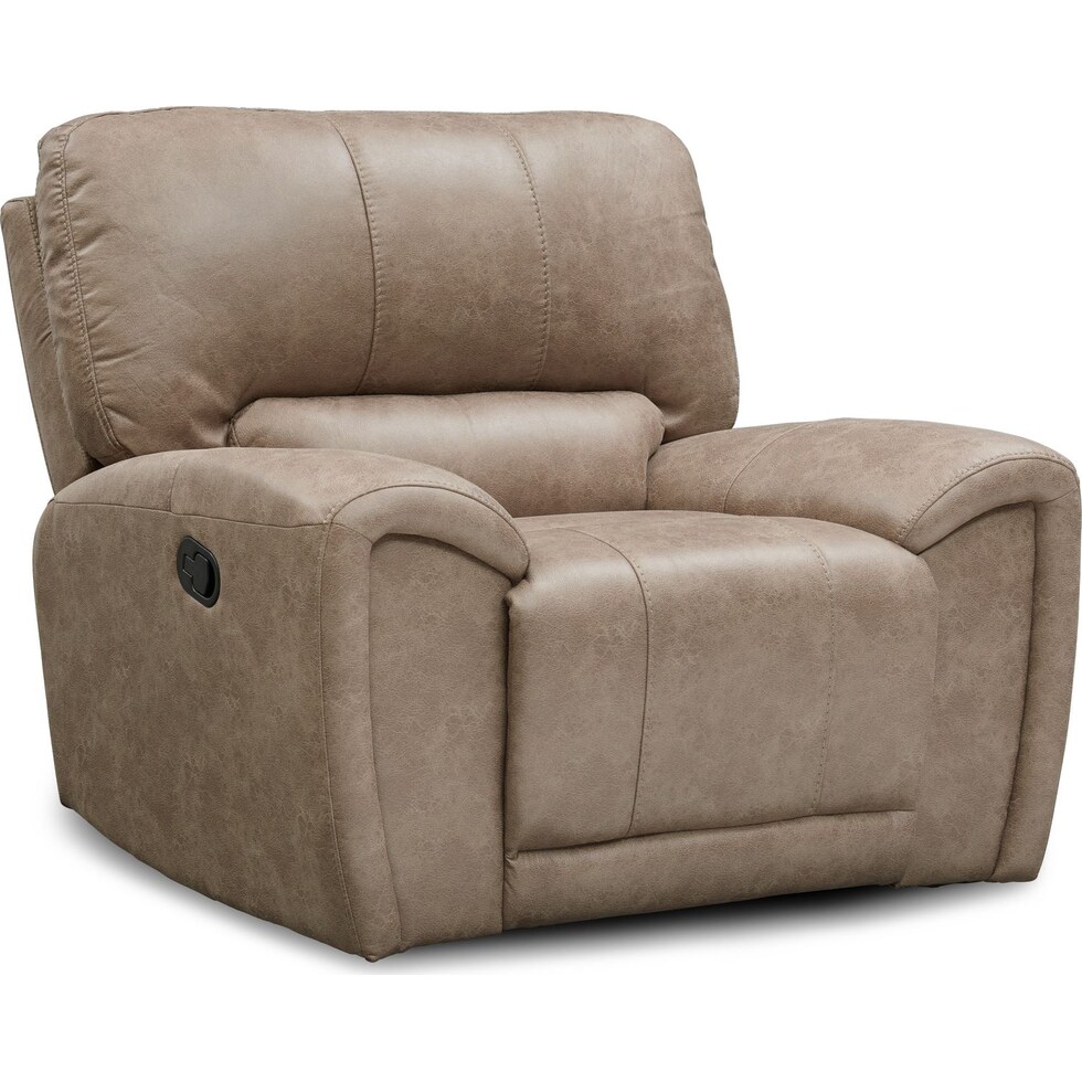 gallant light brown manual recliner   