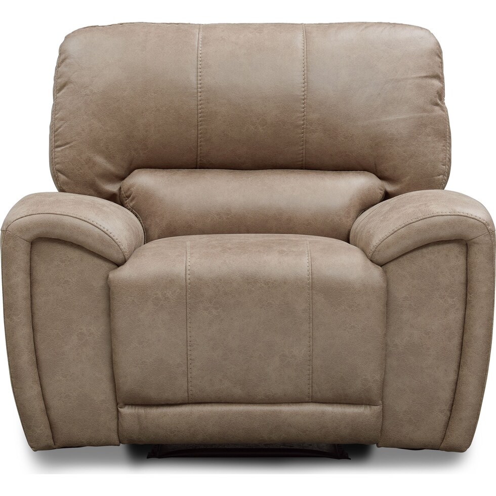 gallant light brown manual recliner   