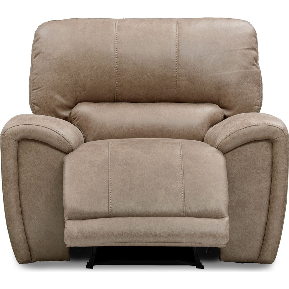 gallant light brown manual recliner   