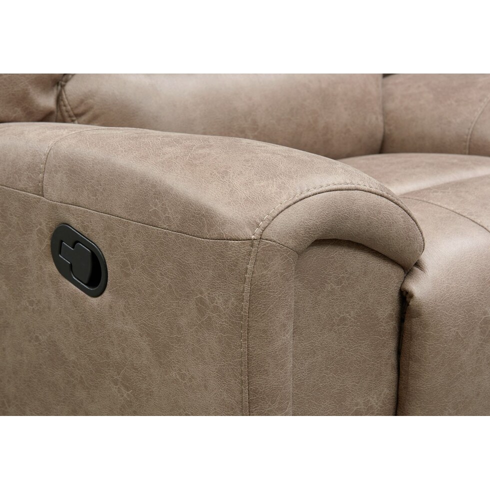 gallant light brown manual recliner   