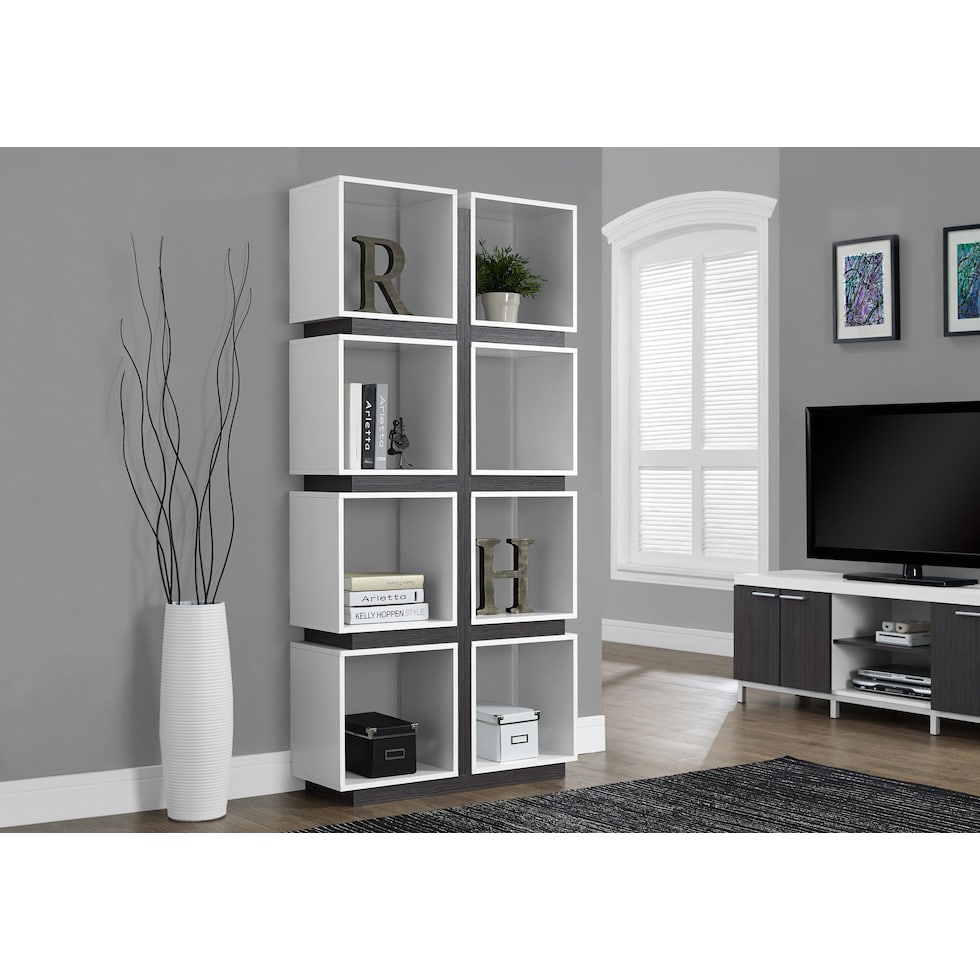 gallant white etagere   