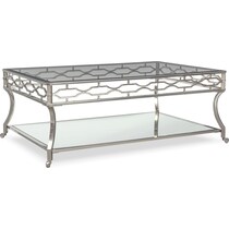 galleria chrome coffee table   