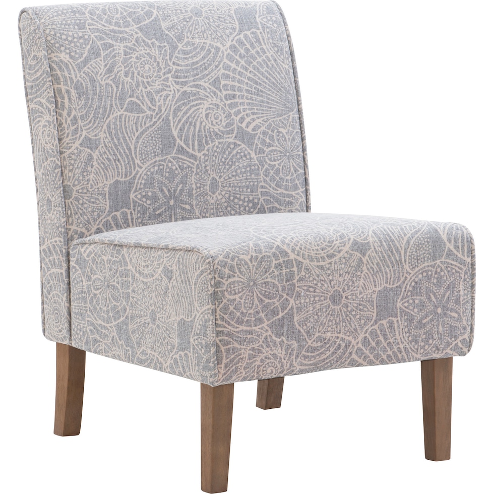 galli gray accent chair   