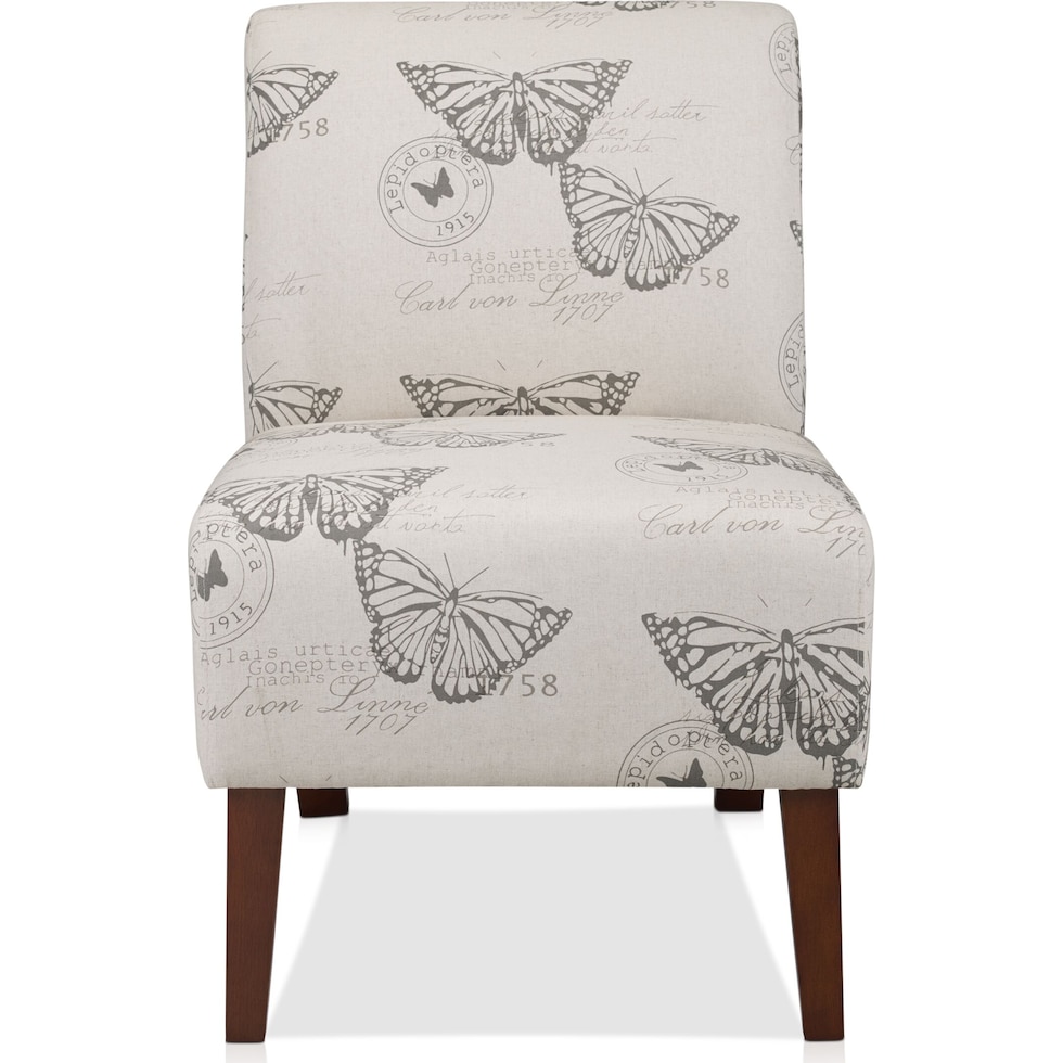 galli neutral accent chair   