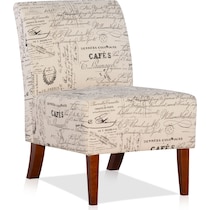 galli neutral accent chair   