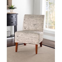 galli neutral accent chair   