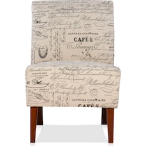 galli neutral accent chair   