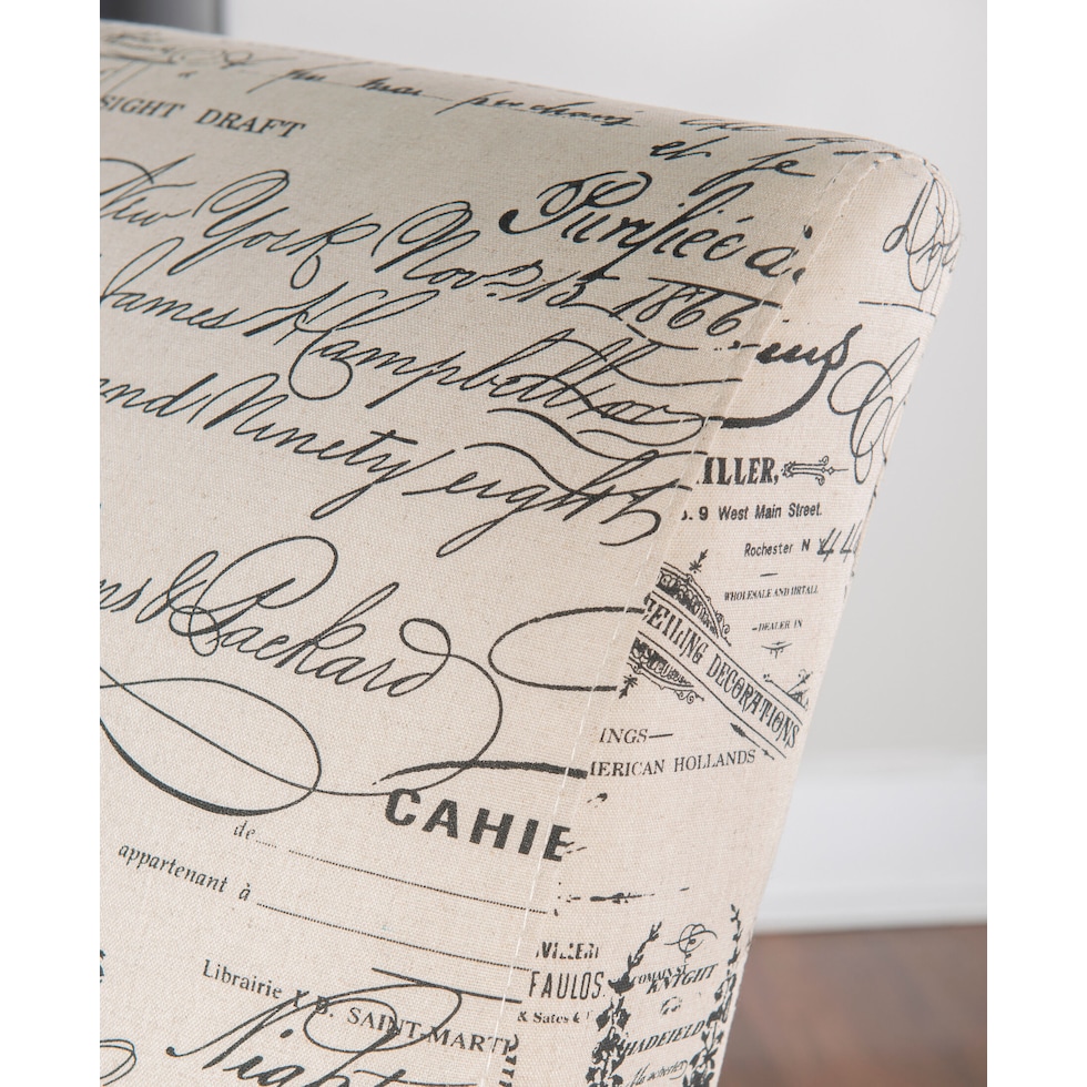 galli neutral accent chair   