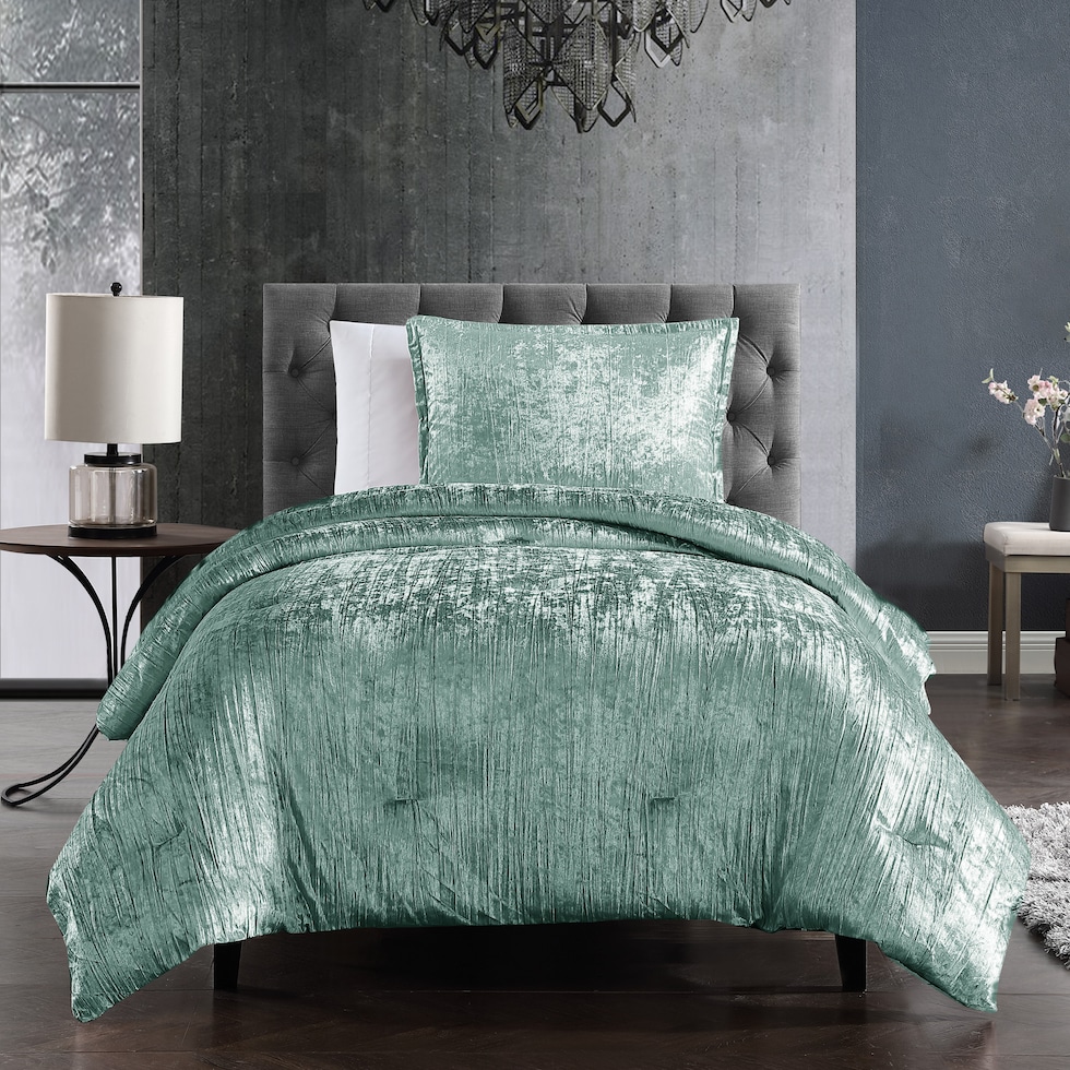 galway bedding green queen bedding set   