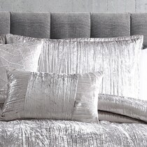 galway bedding silver comforter   
