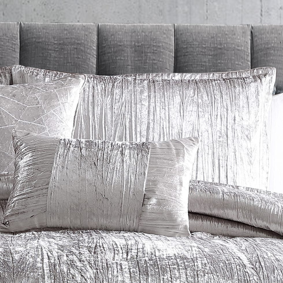 galway bedding silver queen bedding set   