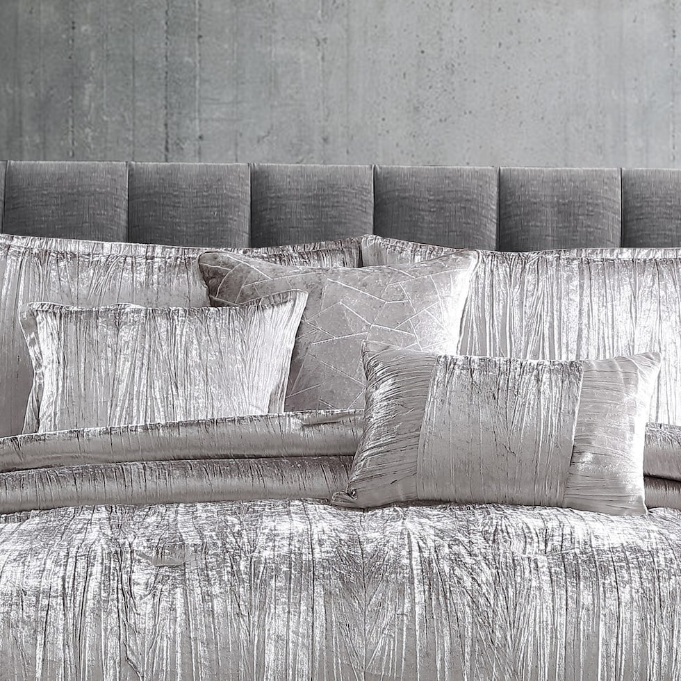 galway bedding silver queen bedding set   