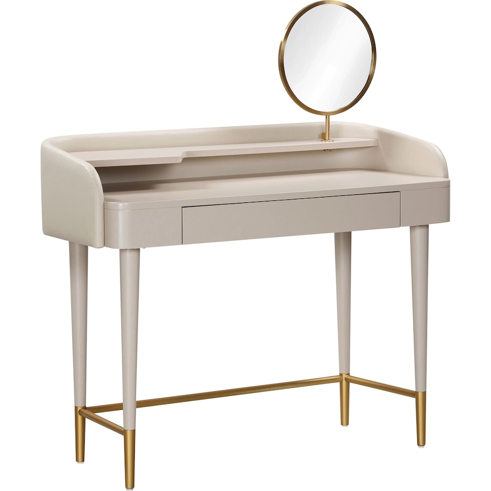 garant neutral vanity desk   