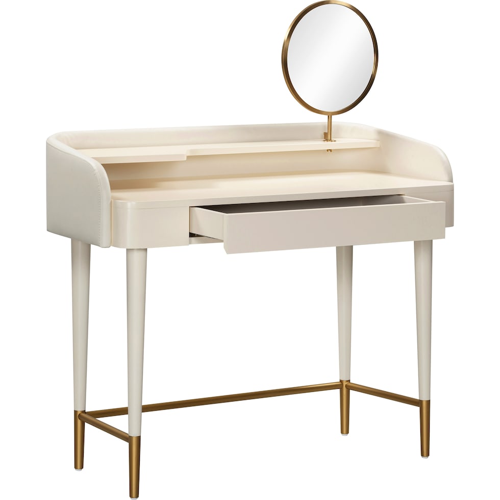 garant white vanity desk   