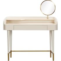 garant white vanity desk   