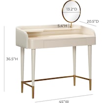 garant white vanity desk   