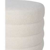 garbo white ottoman   