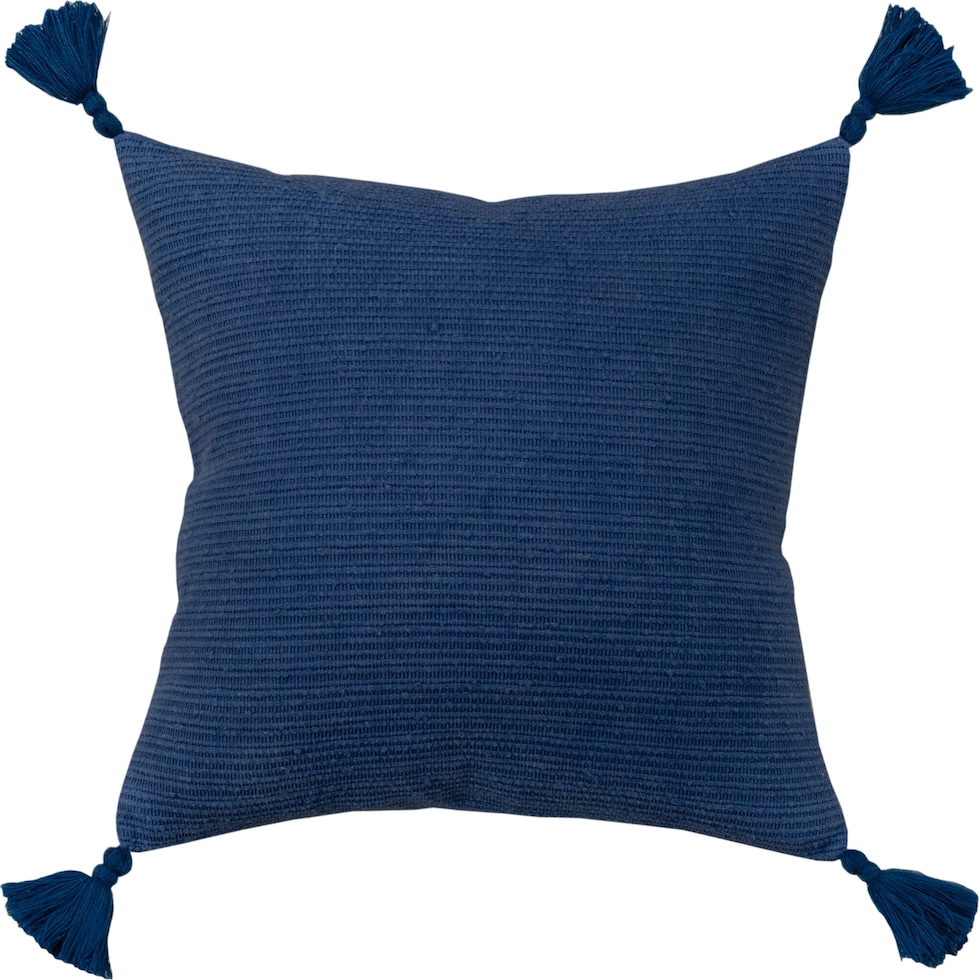 garcelle blue accent pillow   