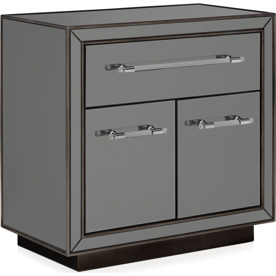 garnett gray nightstand   