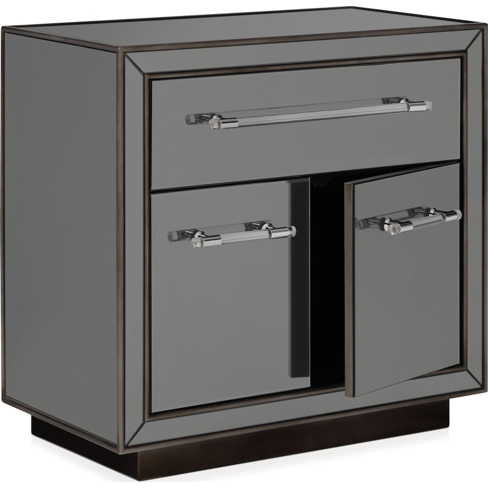 garnett gray nightstand   