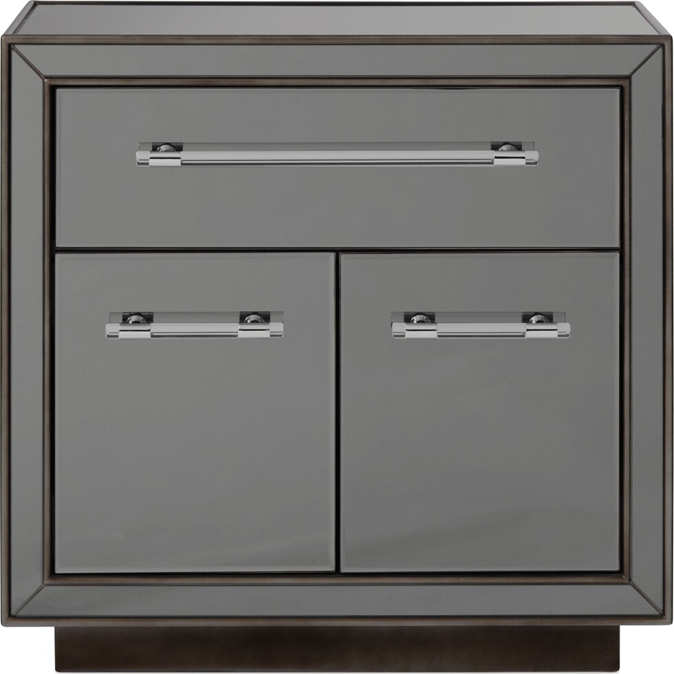 garnett gray nightstand   