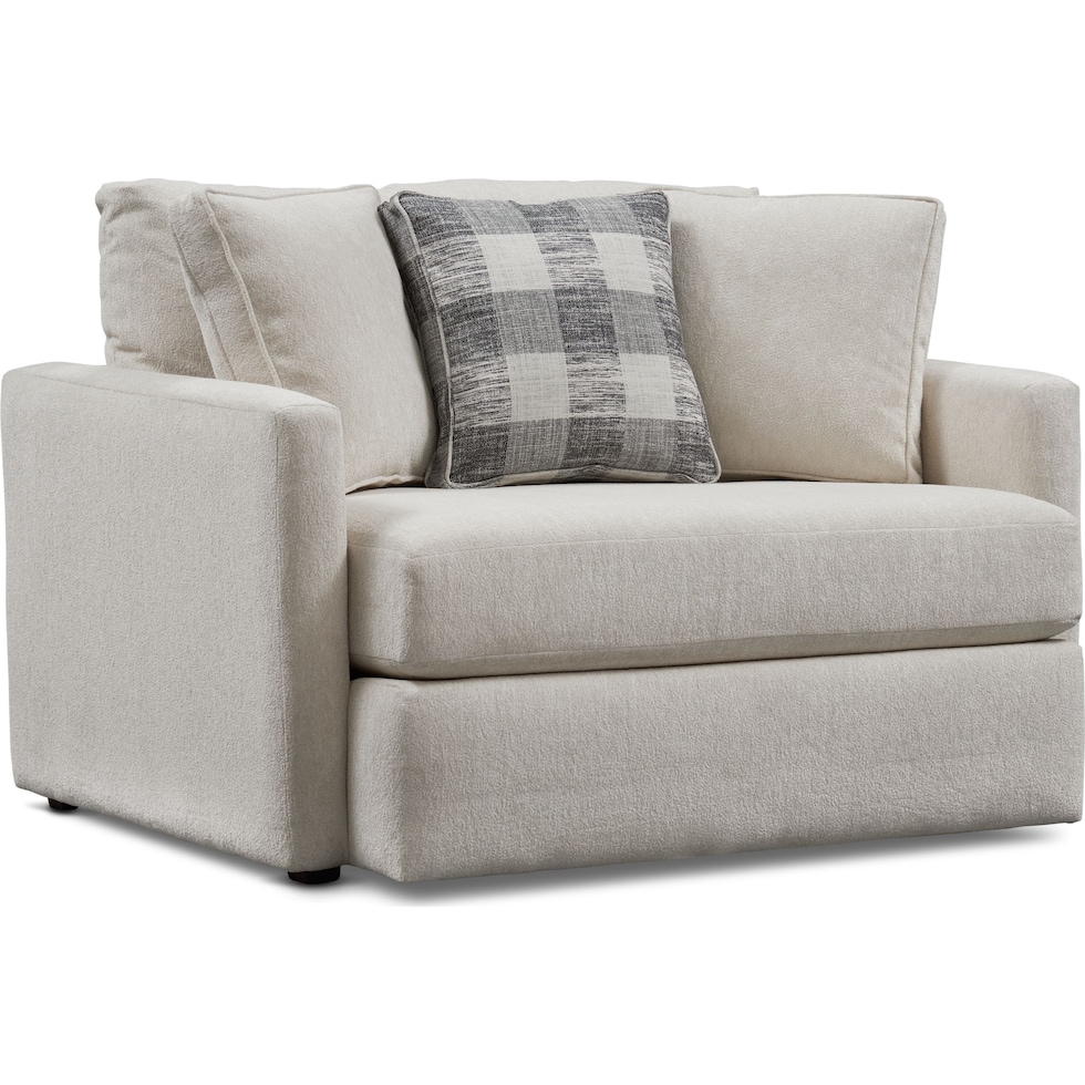 garrett beige chair and a half   