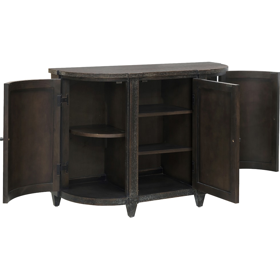 gatlin dark brown accent chest   