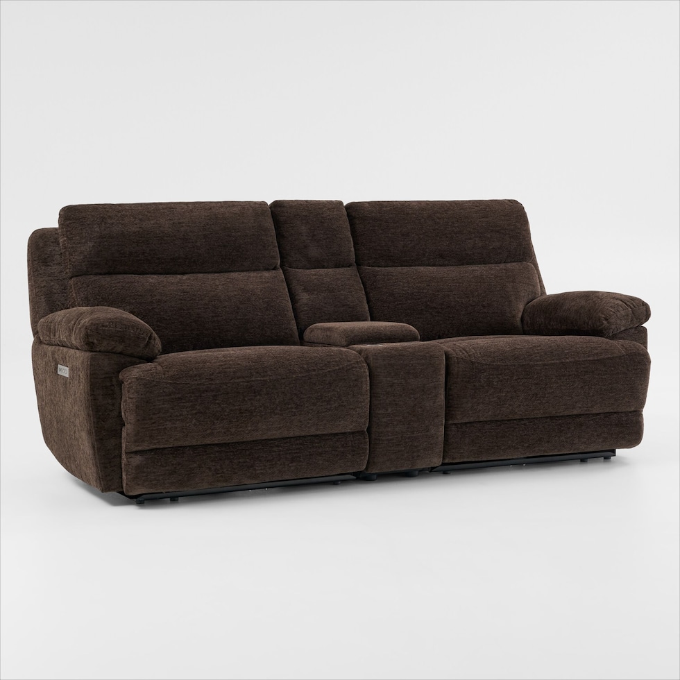 gatlin dark brown loveseat   