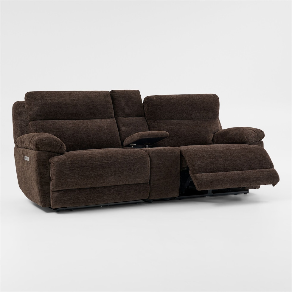 gatlin dark brown loveseat   