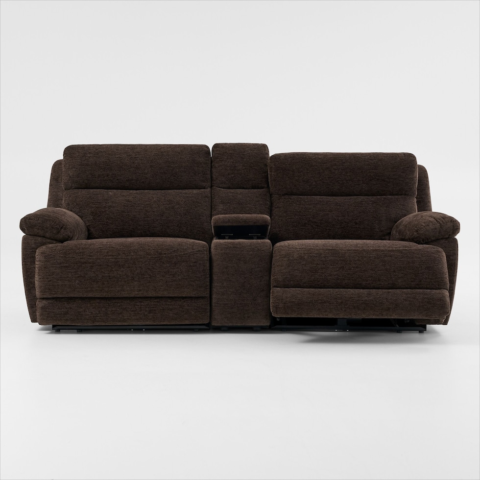gatlin dark brown loveseat   