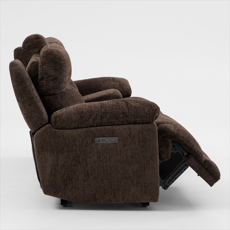 gatlin dark brown loveseat   