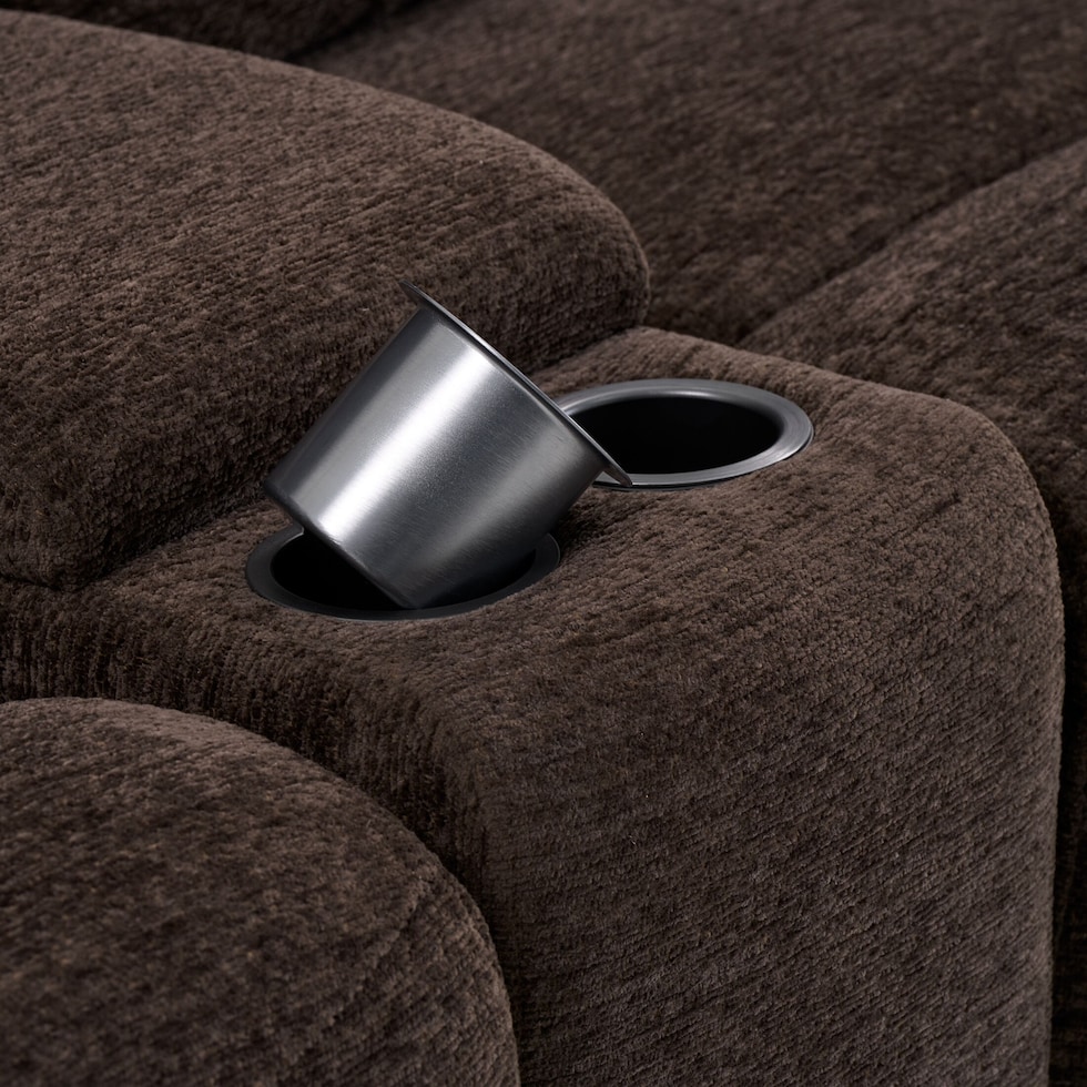 gatlin dark brown loveseat   