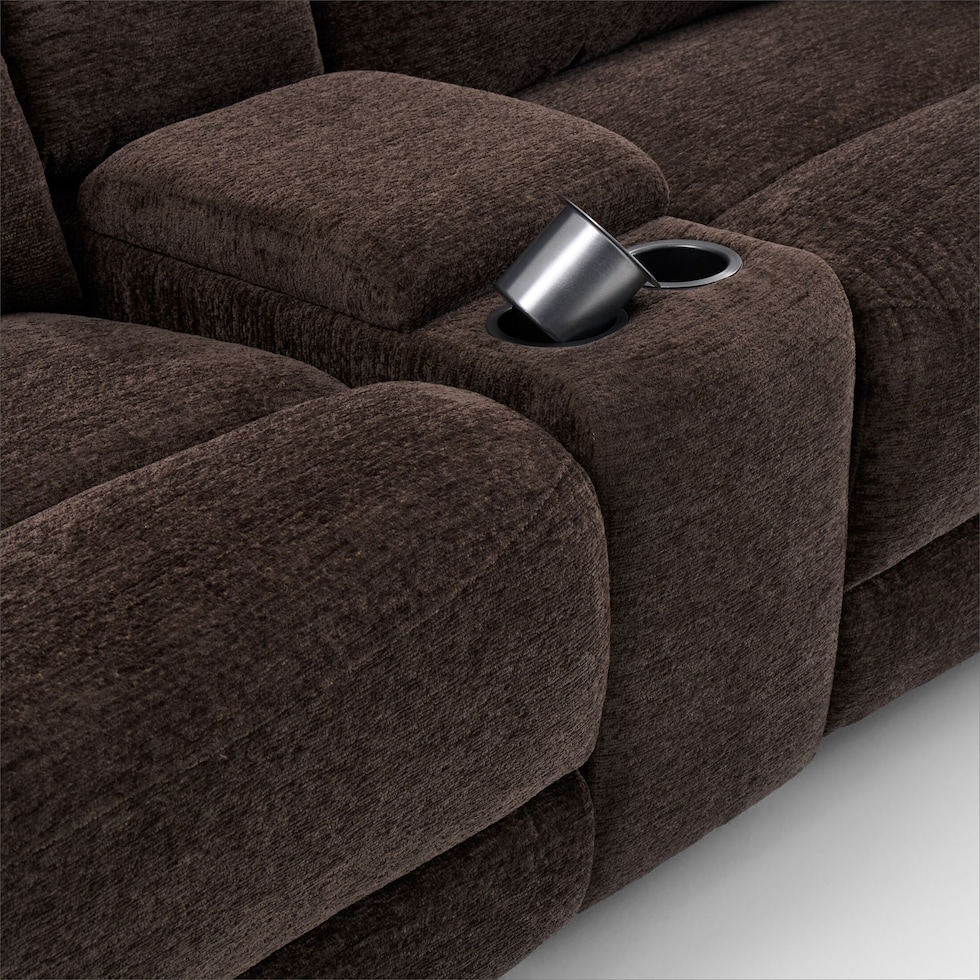 gatlin dark brown loveseat   