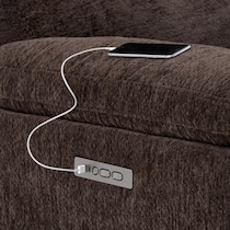 gatlin dark brown loveseat   