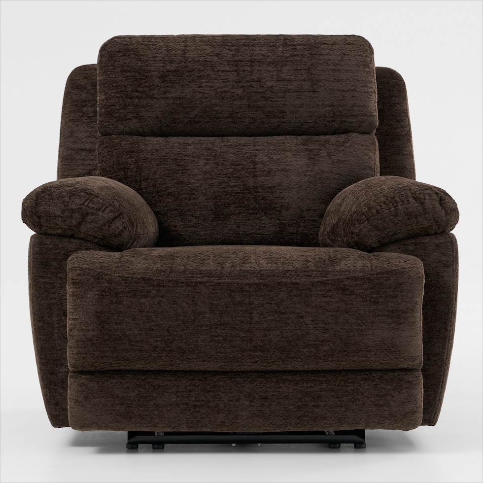 gatlin dark brown recliner   