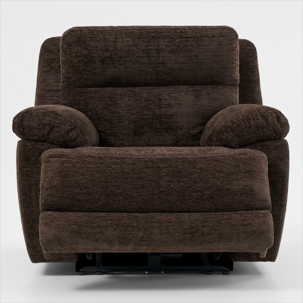 gatlin dark brown recliner   