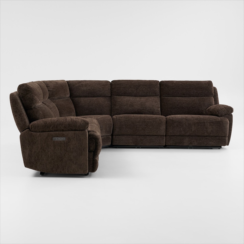 gatlin dark brown sectional   