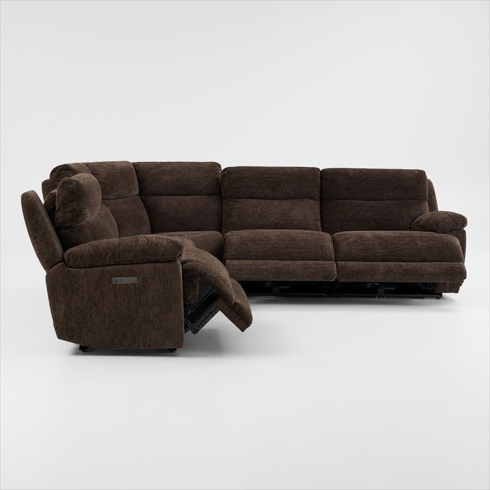 gatlin dark brown sectional   