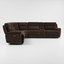 gatlin dark brown sectional   