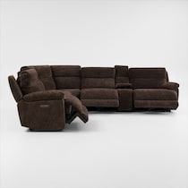 gatlin dark brown sectional   