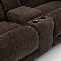 gatlin dark brown sectional   