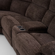 gatlin dark brown sectional   