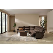 gatlin dark brown sectional   